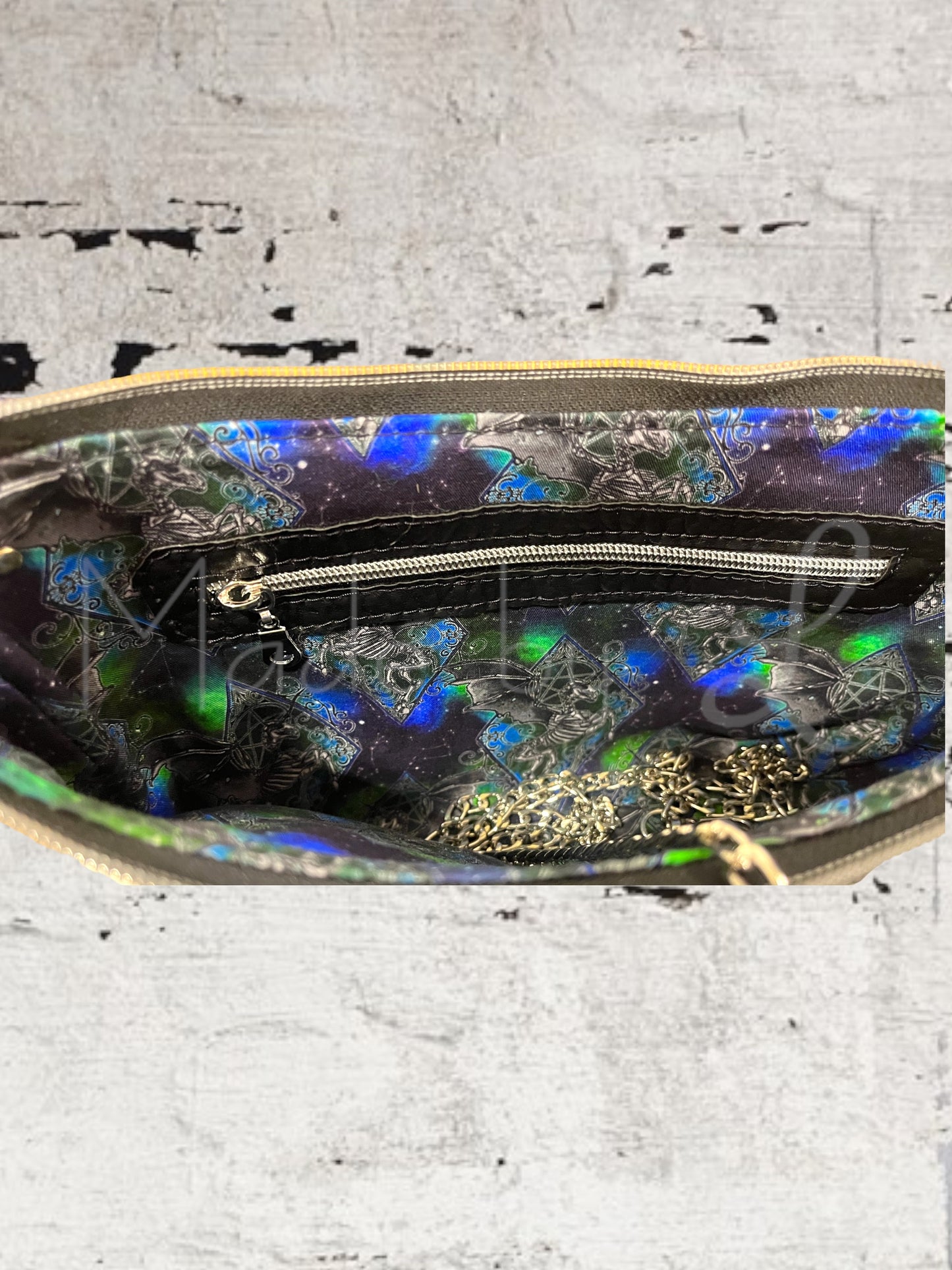 Black Faux Leather Crossbody Bag