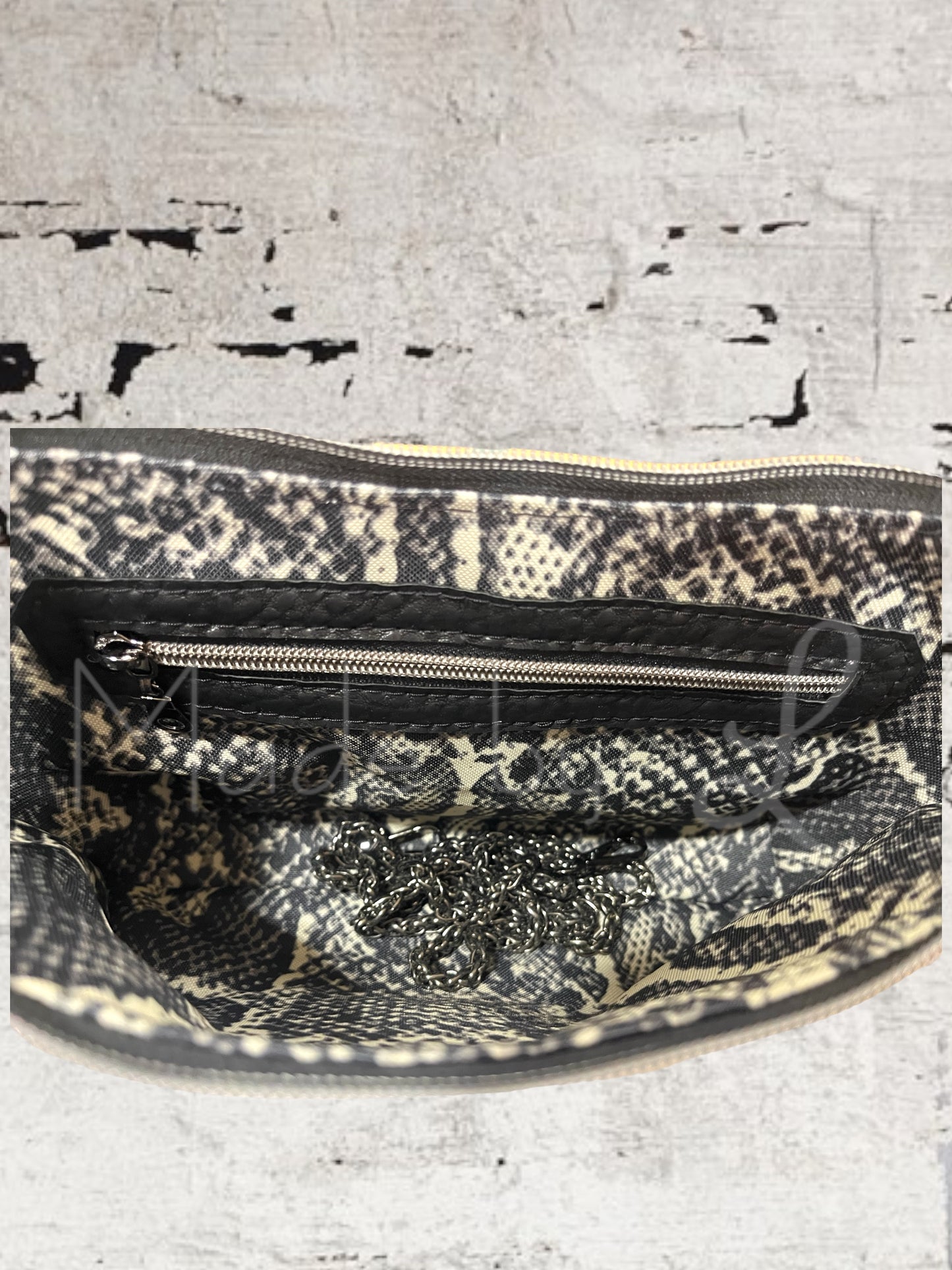 Black Faux Leather Crossbody Bag