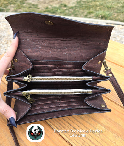 Brown Cork Necessary Clutch Wallet