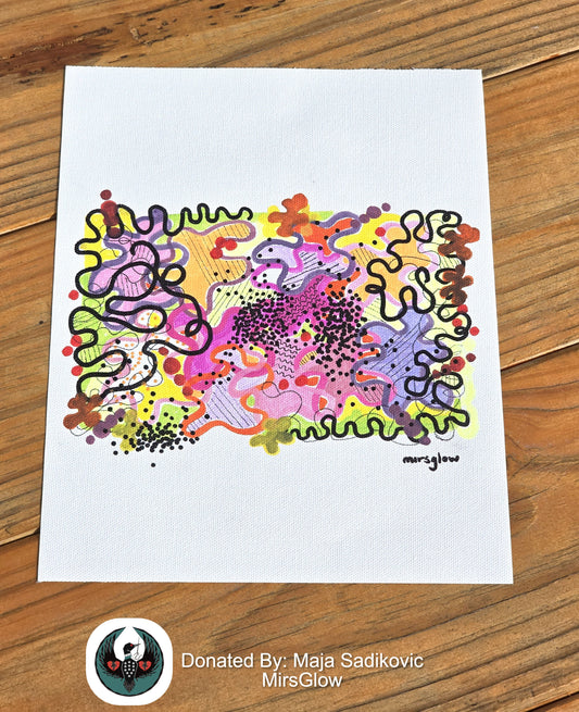 Acrylic Marker on Canvas