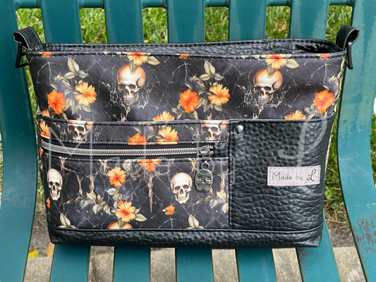 Skulls & Flowers Crossbody