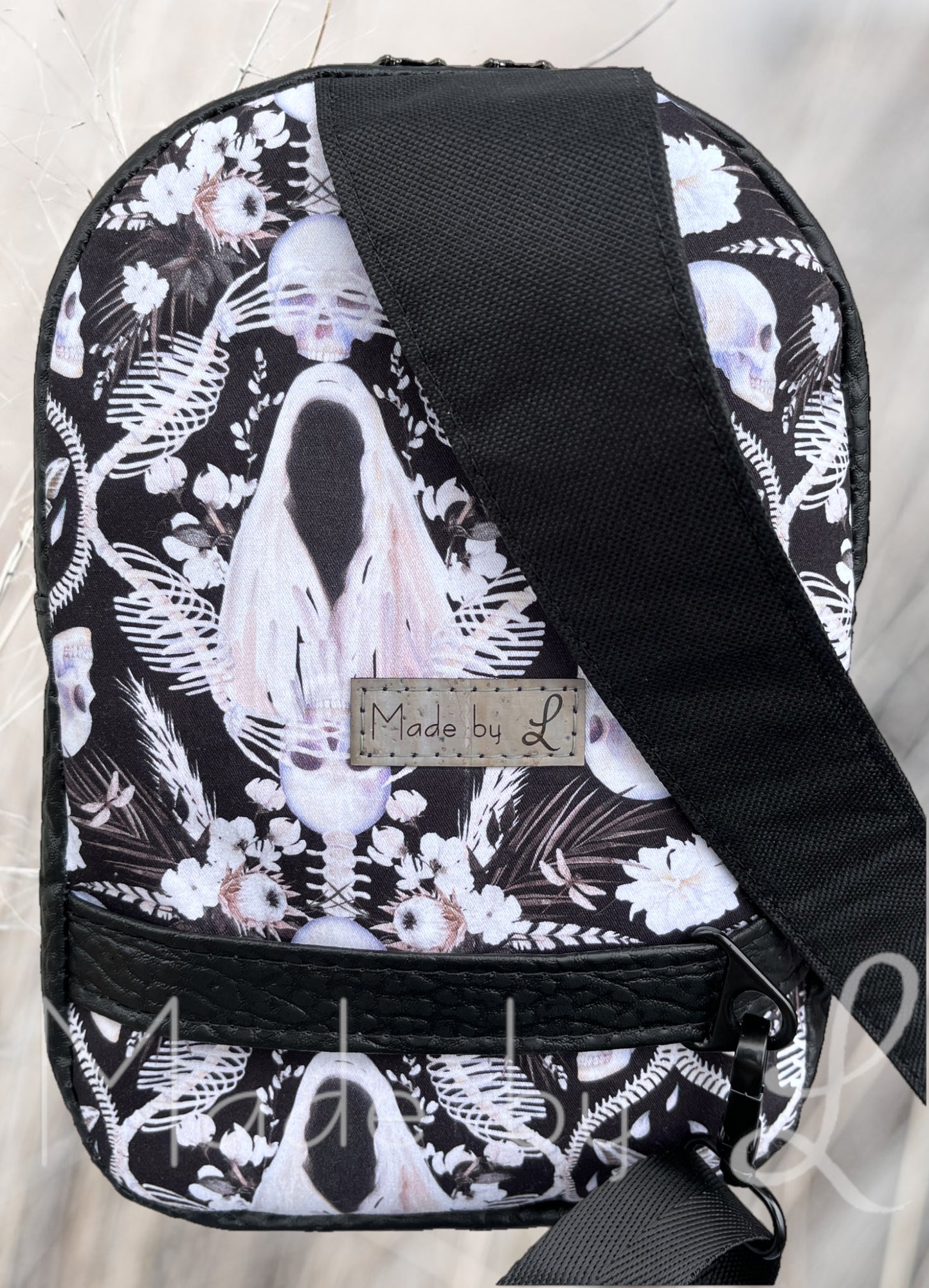 Entwined Skellies Sling Bag