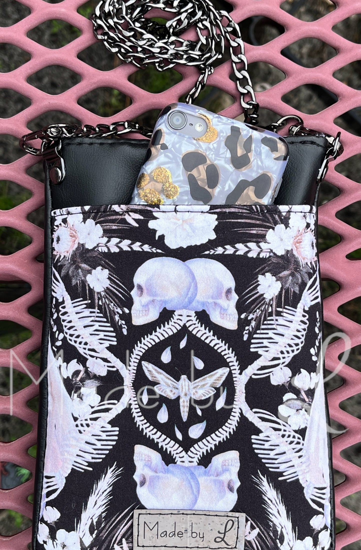 Entwined Skeletons Slim Crossbody