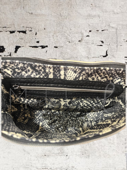 Black Faux Leather Crossbody Bag